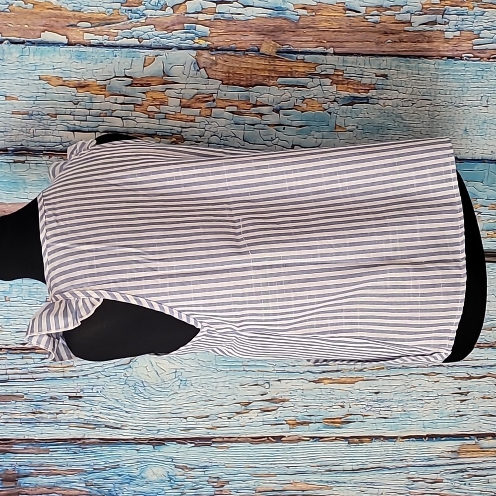 Shein Striped Ruffle Trim Blouse - Picture 8 of 12